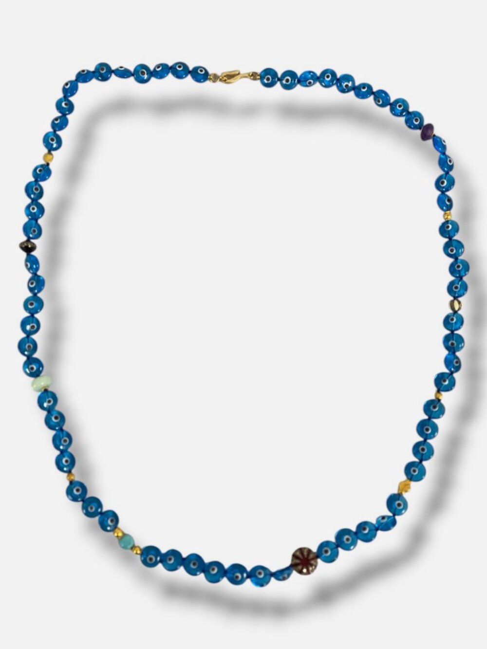 Ileana Makri Women's 9K Yellow Gold Evil Eye Diamond Beaded Necklace